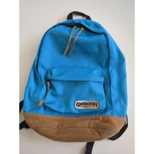 VTG Outdoor Products Cordura Nylon Backpack Daypack USA Blue Suede Bottom